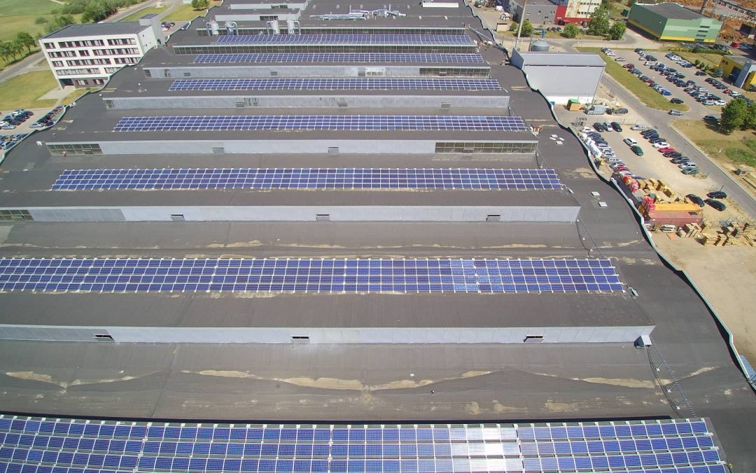 500 kW saulės elektrinė Alytuje