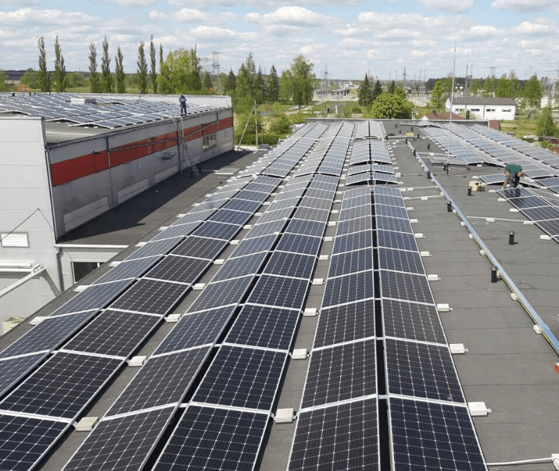 300 kW saulės elektrinė Panevežyje