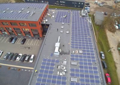 147 kW saulės elektrinė Klaipėdoje